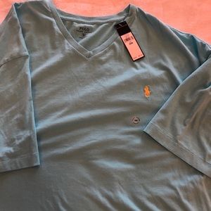 Classic v-neck Ralph Lauren 3XB tee